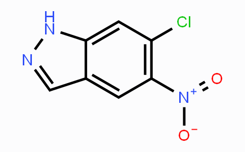 CAS No. 101420-98-8, 6-Chloro-5-nitro-1H-indazole