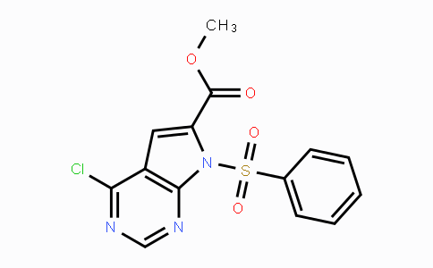 1363382-96-0 | Methyl 4-chloro-7-phenylsulfonyl-7H-pyrrolo[2,3-d]pyrimidine-6-carboxylate
