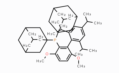1160861-59-5 | 2-(二-1-金刚烷基膦基)-3,6-二甲氧基-2',4',6'-三异丙基-1,1'-联苯,
AdBrettPhos