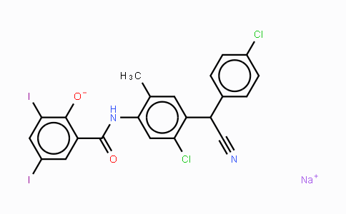 CAS No. 61438-64-0, Closantel sodium
