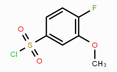 CAS No. 887266-97-9, 4-Fluoro-3-methoxybenzenesulfonyl chloride
