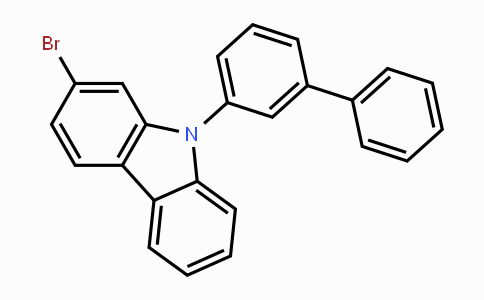 CAS No. 1656983-68-4, 2-Bromo-9-([1,1'-biphenyl]-3-yl)carbazole