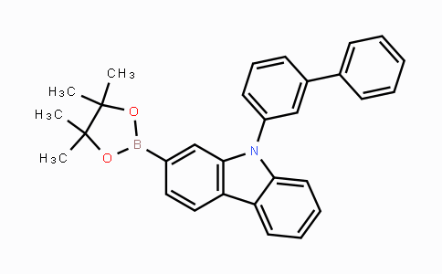 CAS No. 1402226-01-0, 2-(4,4,5,5-tetramethyl-1,3,2-dioxaborolan-2-yl)-9-([1,1'-biphenyl]-3-yl)carbazole