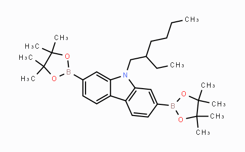 MC446505 | 476360-83-5 | 9-(2-乙基己基)-2,7-双(4,4,5,5-四甲基-1,3,2-二噁硼烷-2-基)-9H-咔唑