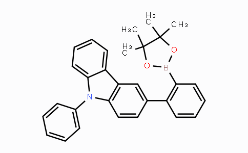 CAS No. 1628817-49-1, 9-Phenyl-3-[2-(4,4,5,5-tetramethyl-1,3,2-dioxaborolan-2-yl)phenyl]-9H-carbazole