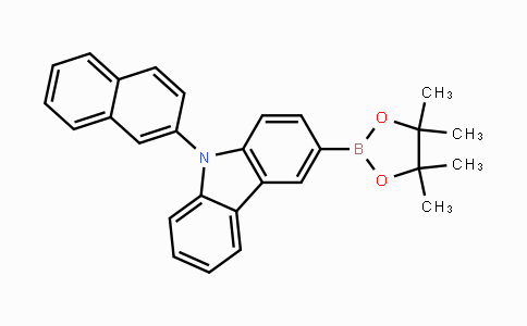 CAS No. 1493715-28-8, 3-(4,4,5,5-Tetramethyl-1,3,2-dioxaborolan-2-yl)-9-(2-naphthalenyl)carbazole