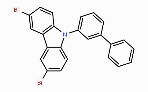 CAS No. 1221237-88-2, 9-[1,1'-Biphenyl]-3-yl-3,6-dibromo-9H-carbazole