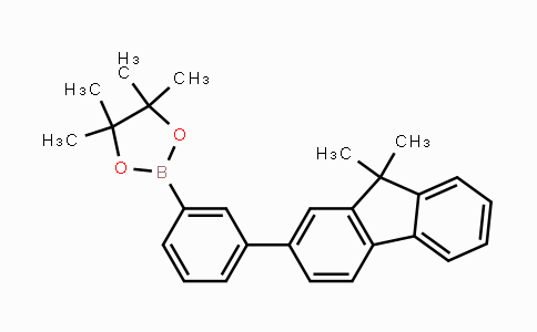 CAS No. 1005771-03-8, 1,3,2-Dioxaborolane, 2-[3-(9,9-dimethyl-9H-fluoren-2-yl)phenyl]-4,4,5,5-tetramethyl-