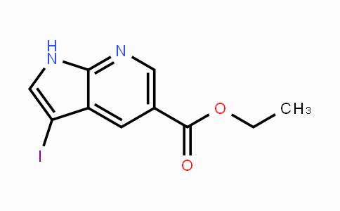 CAS No. 864681-19-6, ethyl 3-iodo-1H-pyrrolo[2,3-b]pyridine-5-carboxylate