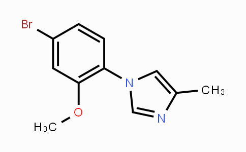 CAS No. 870838-56-5, 1-(4-bromo-2-methoxyphenyl)-4-methyl-1H-imidazole