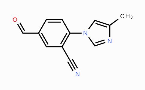 CAS No. 1170735-10-0, 5-formyl-2-(4-methyl-1H-imidazol-1-yl)benzonitrile