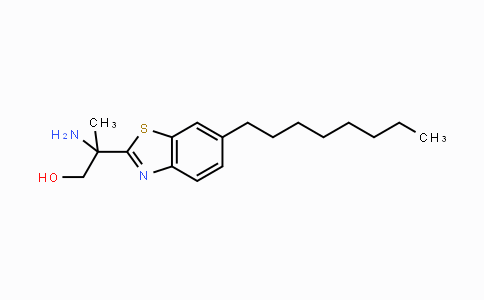CAS No. 1225230-00-1, 2-amino-2-(6-octylbenzo[d]thiazol-2-yl)propan-1-ol