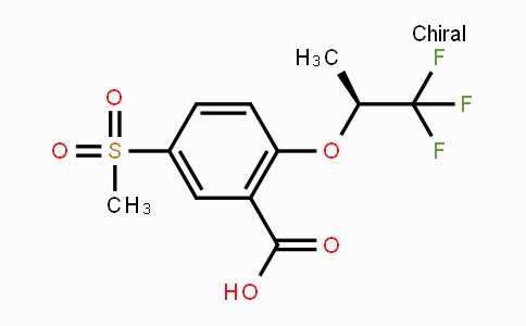 845616-82-2 | (S)-5-(methylsulfonyl)-2-(1,1,1-trifluoropropan-2-yloxy)benzoic acid