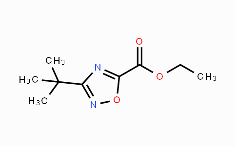 CAS No. 163719-73-1, ethyl 3-tert-butyl-1,2,4-oxadiazole-5-carboxylate