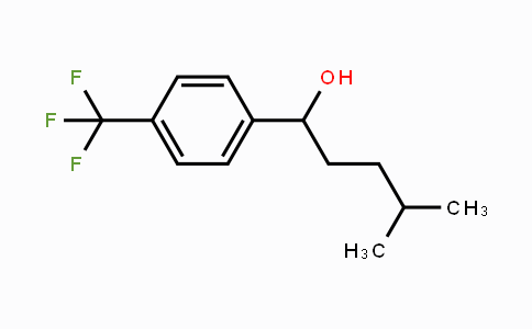 CAS No. 1246646-00-3, 4-methyl-1-(4-(trifluoromethyl)phenyl)pentan-1-ol