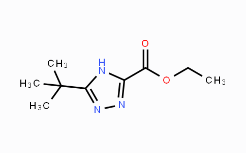 CAS No. 143796-41-2, ethyl 5-tert-butyl-4H-1,2,4-triazole-3-carboxylate