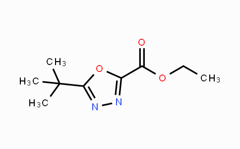 CAS No. 181803-33-8, ethyl 5-tert-butyl-1,3,4-oxadiazole-2-carboxylate