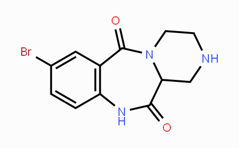 CAS No. 1009722-72-8, 7-bromo-1,3,4,11a-tetrahydro-2H10H-2,4a,10-triazadibenzo[a,d]cycloheptene-5,11-dione