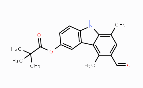 CAS No. 194163-27-4, 6-formyl-5,8-dimethyl-9H-carbazol-3-yl pivalate