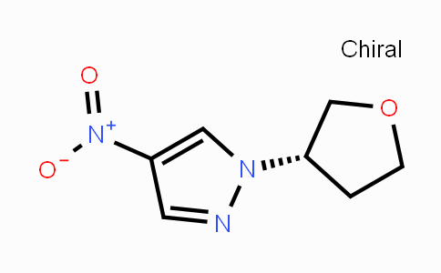 CAS No. 1428776-15-1, (S)-4-nitro-1-(tetrahydrofuran-3-yl)-1H-pyrazole