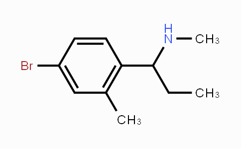 CAS No. 1599244-41-3, 1-(4-bromo-2-methylphenyl)-N-methylpropan-1-amine