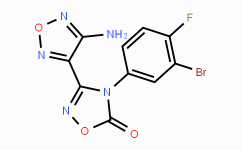 MC447343 | 914471-43-5 | 3-(4-amino-1,2,5-oxadiazol-3-yl)-4-(3-bromo-4-fluorophenyl)-1,2,4-oxadiazol-5(4H)-one