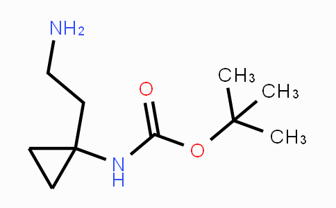 CAS No. 753023-60-8, tert-butyl 1-(2-aminoethyl)cyclopropylcarbamate