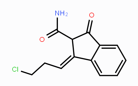 CAS No. 66281-79-6, (E)-1-(3-chloropropylidene)-3-oxo-2,3-dihydro-1H-indene-2-carboxamide