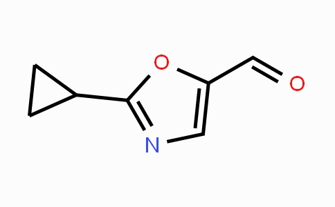 CAS No. 1267443-15-1, 2-cyclopropyloxazole-5-carbaldehyde