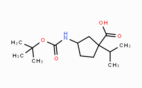 624734-30-1 | 3-(tert-butoxycarbonylamino)-1-isopropylcyclopentanecarboxylic acid