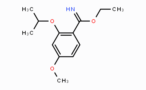 CAS No. 548472-48-6, ethyl 2-isopropoxy-4-methoxybenzimidate