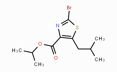 CAS No. 960527-40-6, isopropyl 2-bromo-5-isobutylthiazole-4-carboxylate