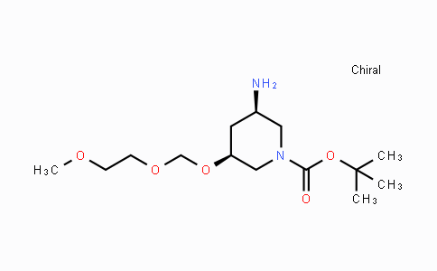 CAS No. 1271810-49-1, (3R,5S)-tert-butyl 3-amino-5-((2-methoxyethoxy)methoxy)piperidine-1-carboxylate