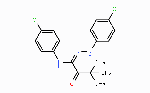 CAS No. 934369-14-9, N-(4-chlorophenyl)-N'-(4-chlorophenylamino)-3,3-dimethyl-2-oxobutanamidine