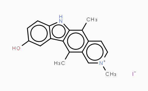 CAS No. 58447-24-8, 9-hydroxy-2,5,11-trimethyl-6H-pyrido[4,3-b]carbazolium iodide