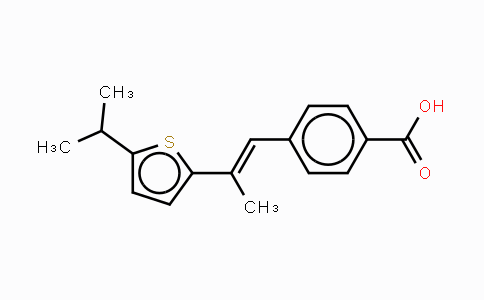 CAS No. 101506-83-6, (E)-4-(2-(5-isopropylthiophen-2-yl)prop-1-enyl)benzoic acid