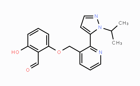 CAS No. 1446321-46-5, 2-hydroxy-6-((2-(1-isopropyl-1H-pyrazol-5-yl)pyridin-3-yl)methoxy)benzaldehyde