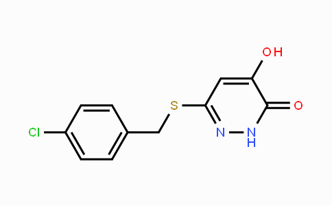 CAS No. 1425511-01-8, 6-(4-chlorobenzylthio)-4-hydroxypyridazin-3(2H)-one