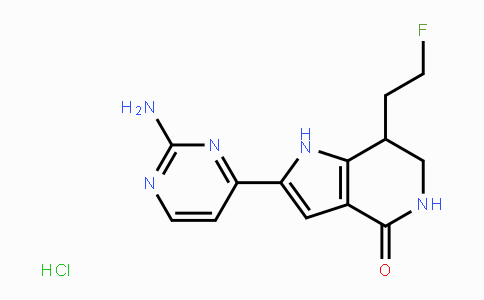 CAS No. 1348230-29-4, 2-(2-aminopyrimidin-4-yl)-7-(2-fluoroethyl)-6,7-dihydro-1H-pyrrolo[3,2-c]pyridin-4(5H)-one hydrochloride
