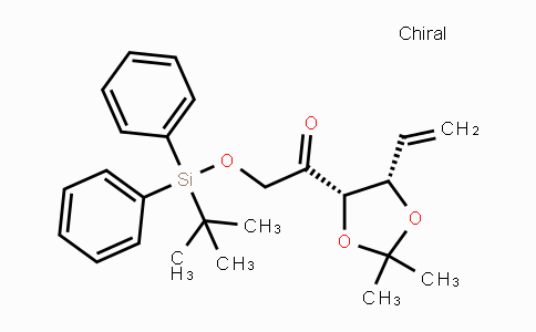 CAS No. 681853-95-2, 2-(tert-butyldiphenylsilyloxy)-1-((4S,5S)-2,2-dimethyl-5-vinyl-1,3-dioxolan-4-yl)ethanone