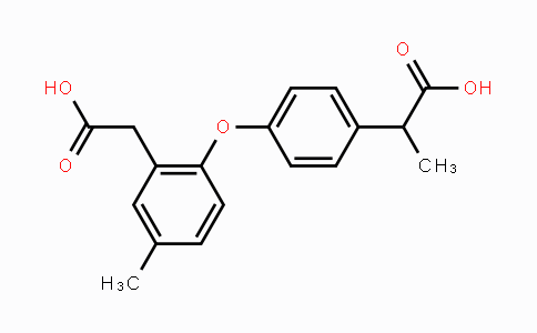 CAS No. 78490-40-1, 2-(4-(2-(carboxymethyl)-4-methylphenoxy)phenyl)propanoic acid