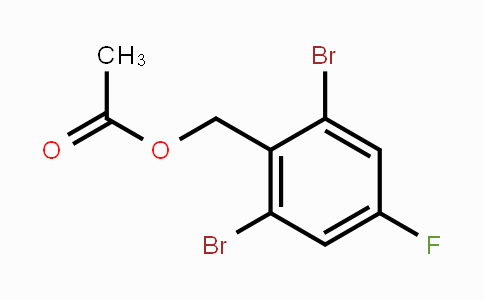 CAS No. 1346674-62-1, 2,6-dibromo-4-fluorobenzyl acetate