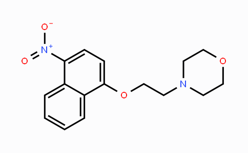 CAS No. 317806-88-5, 4-(2-(4-nitronaphthalen-1-yloxy)ethyl)morpholine