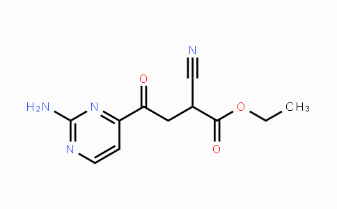CAS No. 951784-50-2, ethyl 4-(2-aminopyrimidin-4-yl)-2-cyano-4-oxobutanoate