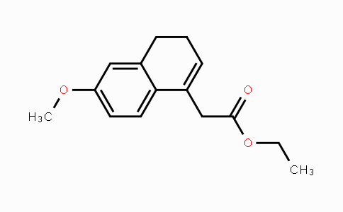 CAS No. 40154-02-7, ethyl 2-(6-methoxy-3,4-dihydronaphthalen-1-yl)acetate
