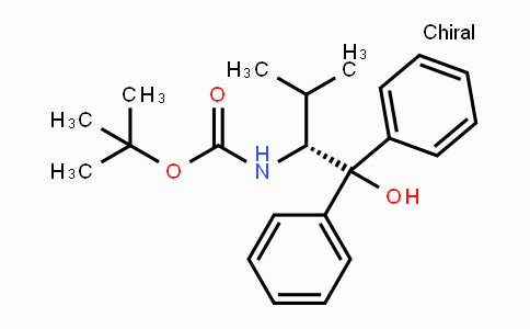 CAS No. 223906-36-3, (R)-tert-butyl 1-hydroxy-3-methyl-1,1-diphenylbutan-2-ylcarbamate