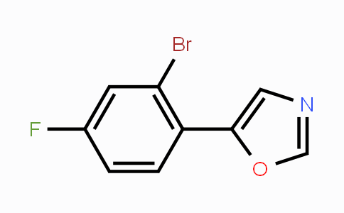 CAS No. 2005481-21-8, 5-(2-Bromo-4-fluorophenyl)-1,3-oxazole