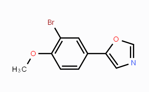 CAS No. 191602-83-2, 5-(3-Bromo-4-methoxyphenyl)-1,3-oxazole