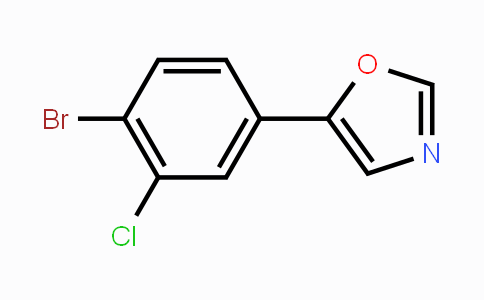 CAS No. 1997950-54-5, 5-(4-Bromo-3-chlorophenyl)-1,3-oxazole