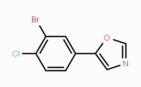 CAS No. 2002122-55-4, 5-(3-Bromo-4-chlorophenyl)-1,3-oxazole